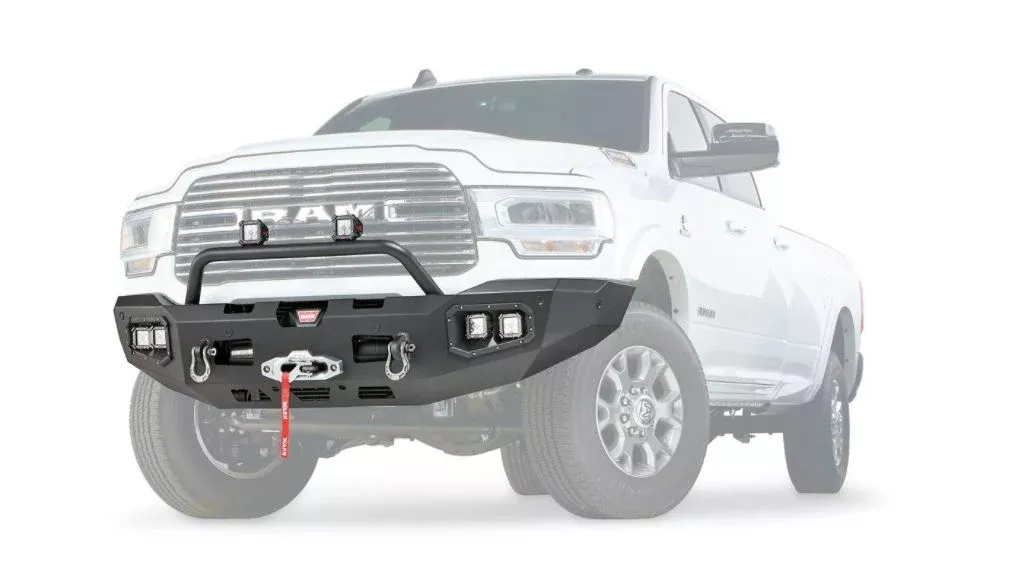 1-Piece Bumper Steel Warn Ascent 104256