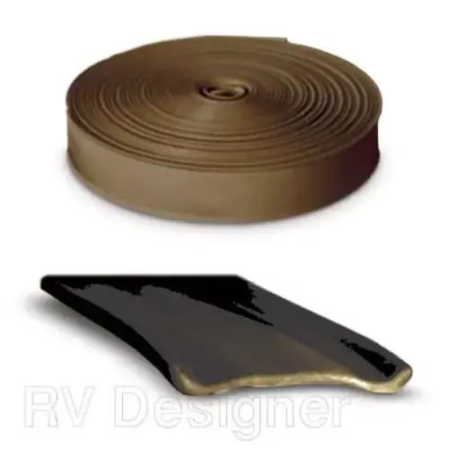 1″ X 25′ Vinyl Insert Trim – Brown – RVDE327