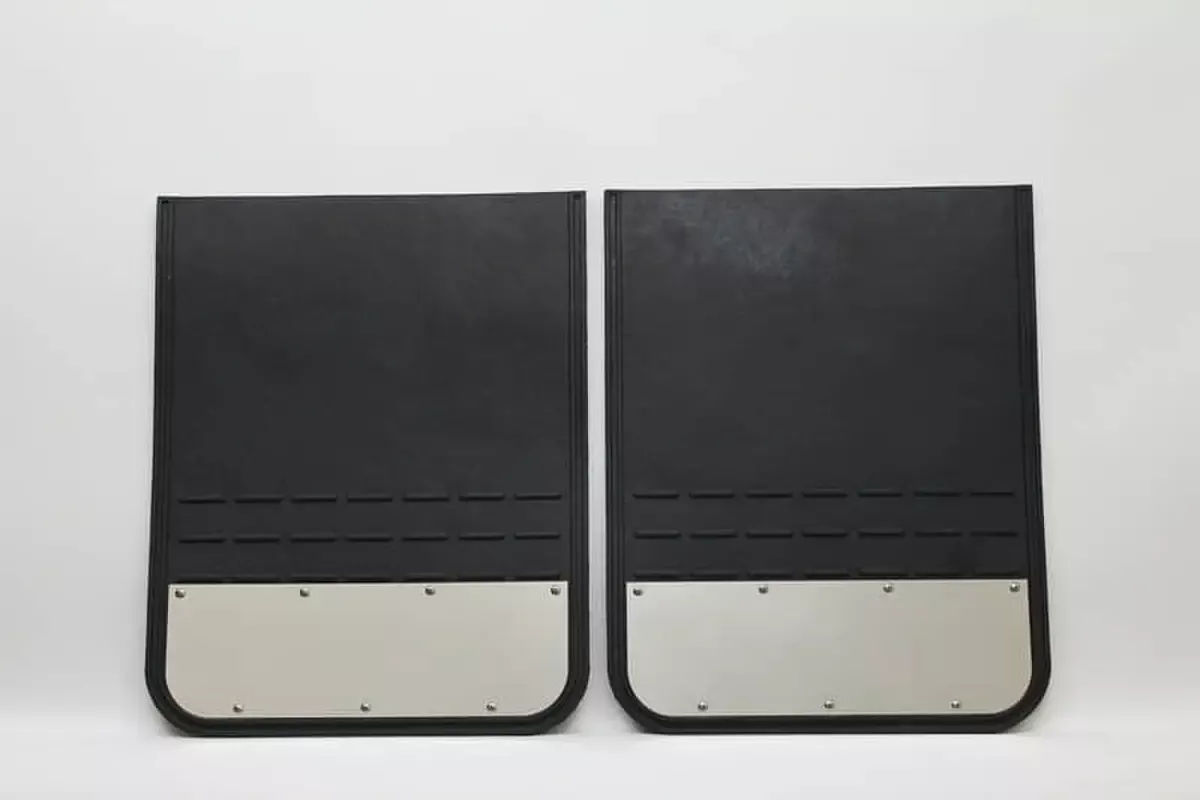19X24 Dually Mud Flaps W/ Stainless Bottom Plate – AIHMM1924SS