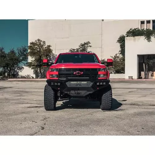 Bull Bar - SPARTAN; Satin Black; Steel; Mounts Directly To Spartan Series Bumper - RAR3152XFPRB