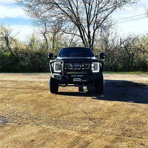 Bumper - Stealth Titan II; One Piece Design; Direct Fit; Satin Black; Steel - RAR61742B