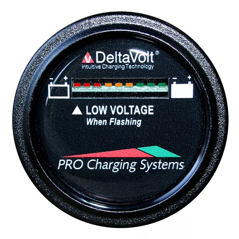 Dual Pro Battery Fuel Gauge - DeltaView Link Compatible - 72V System (6-12V Batteries, 12-6V Batteries, 9-8V Batteries) BFGWOV72V