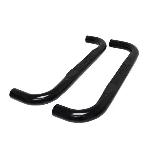 E-Series 3″ Round Nerf Step Bars w/ Single Step Pad – Black – WET23-4115