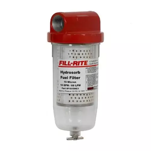 Liquid Transfer Tank Pump Filter – Clear Bowl; Water And Particulate Filter – FILF1810HC1