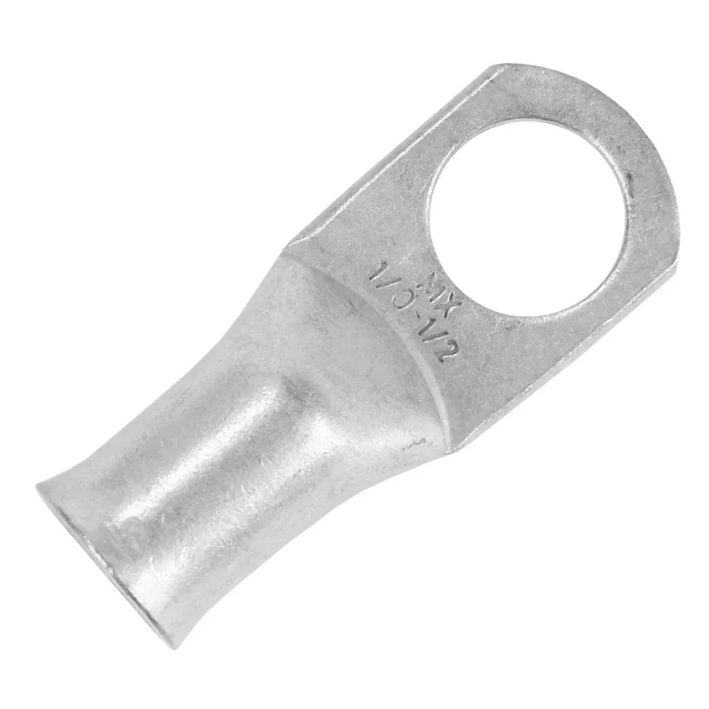 Pacer TAE1/0-12R-10 Tinned Lug 1/0 AWG - 1/2" Stud Size - 10 Pack