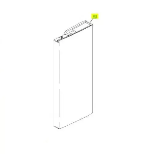 Refrigerator Door - For GWE19JYLFS Refrigerator; Lower - GEAWR78X38527