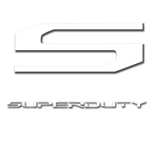 “S” & “Superduty” Acrylic Emblem Insert – Matte White – REC264381WH