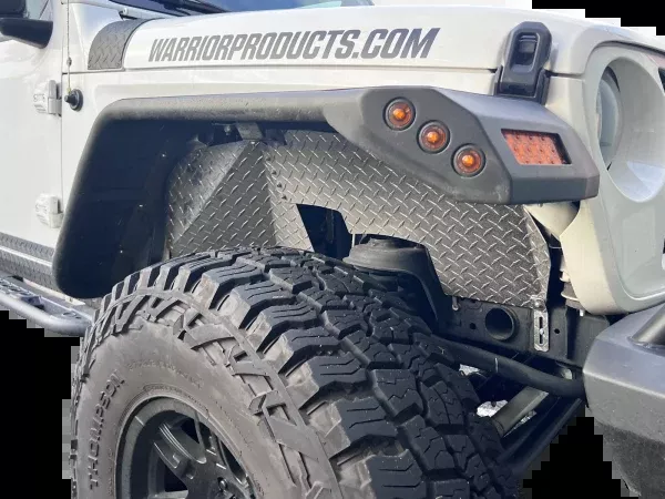 Warrior Products Bare Black Aluminum Fender Well Liner 6315