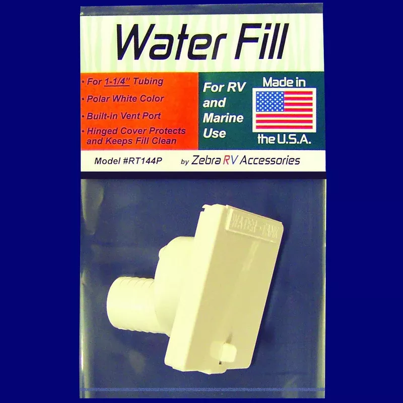 Zebra RV Recessed Mount Gravity Feed Fresh Water Inlet RT144P