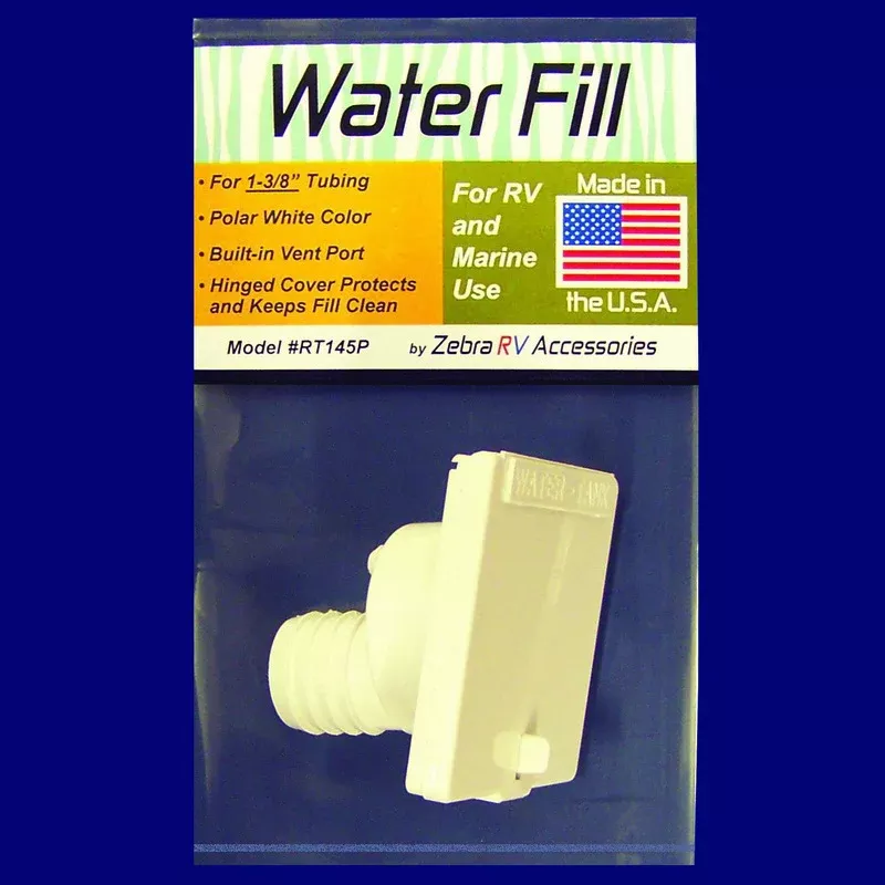 Zebra RV Recessed Mount Gravity Feed Fresh Water Inlet RT145P